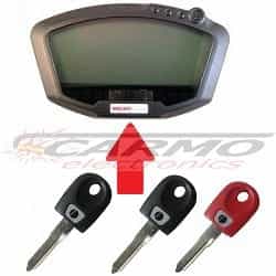Ducati 3x chip key → unit Ducati 3x chip key → unit